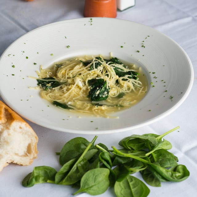 Stracciatella Soup.